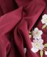 卒業式袴単品レンタル[やや難あり・刺繍]エンジに桜刺繍[身長148-152cm]No.623